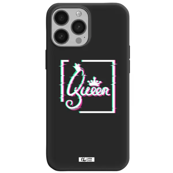 Queen Apple iPhone 13 Pro Max Silicone black Case