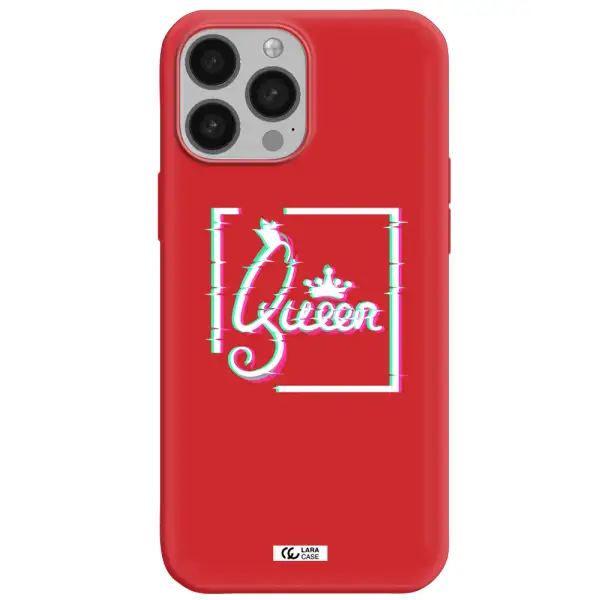 Queen Apple iPhone 13 Pro Silicone Imperial Red Case