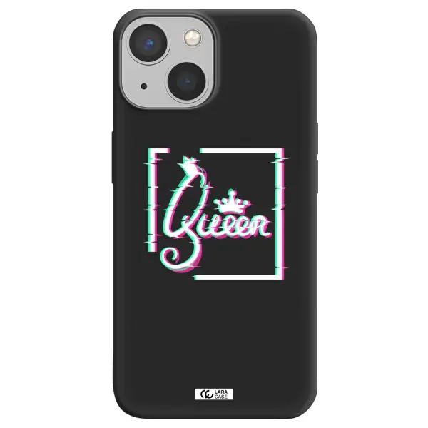 Queen Apple iPhone 13 Silicone black Case