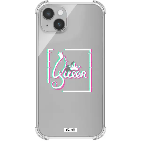 Queen Apple iPhone 14 Clear PC Case