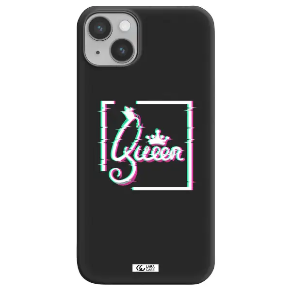 Queen Apple iPhone 14 plus Silicone black Case