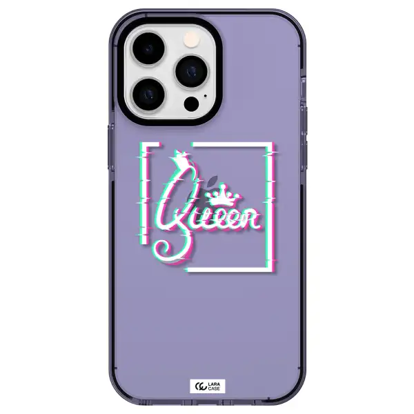 Queen Apple iPhone 14 pro max impact Lilac Case