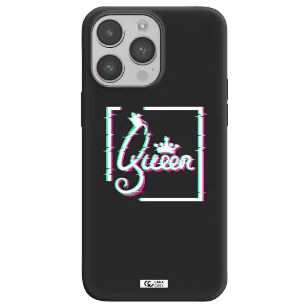 Queen Apple iPhone 14 pro max Silicone black Case