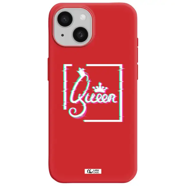 Queen Apple Iphone 15 Silicone Imperial Red Case