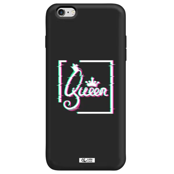 Queen Apple iPhone 6 s plus Silicone black Case