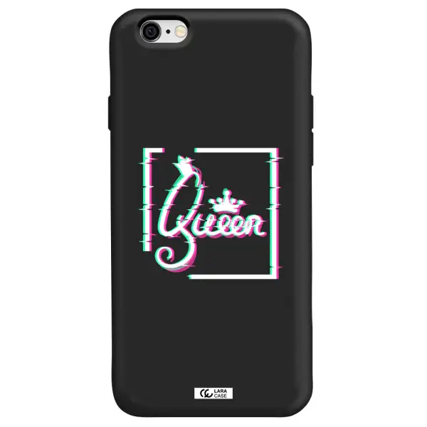 Queen Apple iPhone 6 Silicone black Case