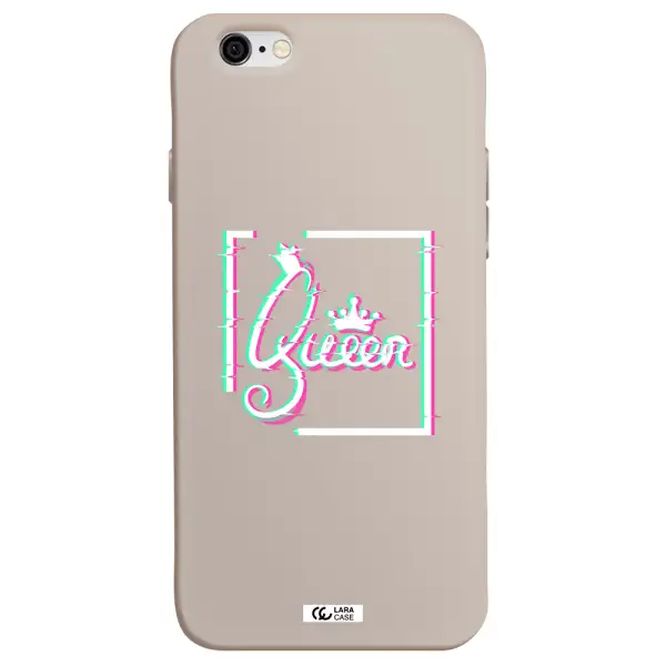 Queen Apple iPhone 6 Silicone Stone Case