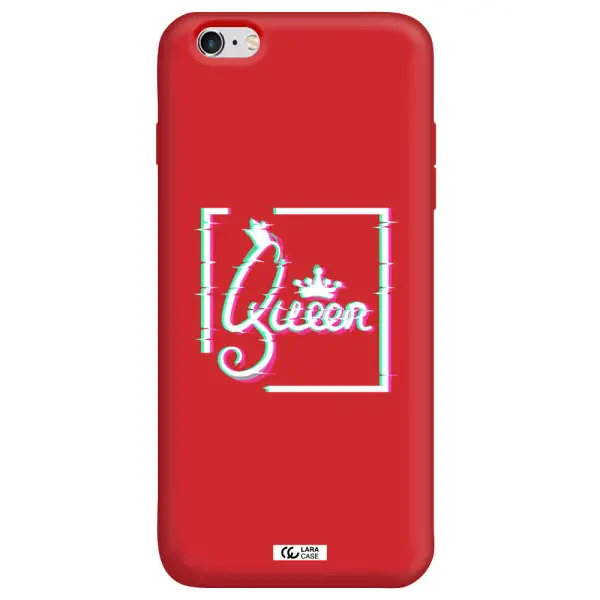 Queen Apple iPhone 6S Silicone Imperial Red Case