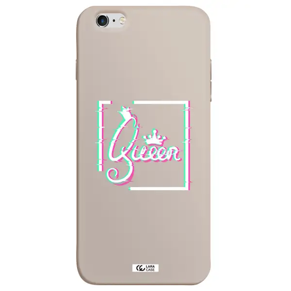Queen Apple iPhone 6S Silicone Stone Case