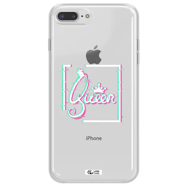 Queen Apple iPhone 7 plus Clear TPU Case