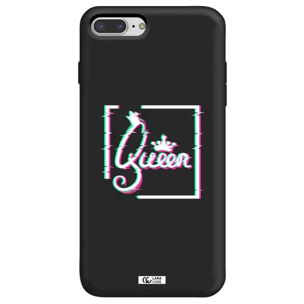 Queen Apple iPhone 7 plus Silicone black Case
