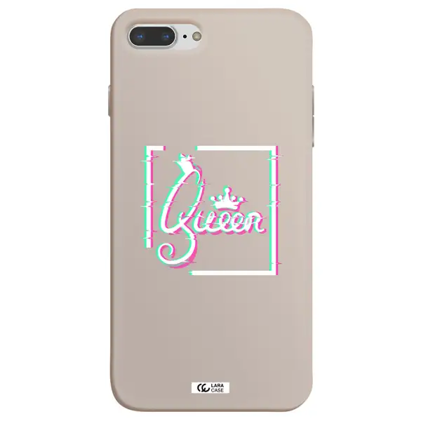 Queen Apple iPhone 7 plus Silicone Stone Case
