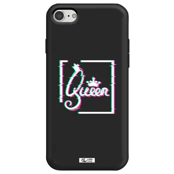 Queen Apple iPhone 7 Silicone black Case