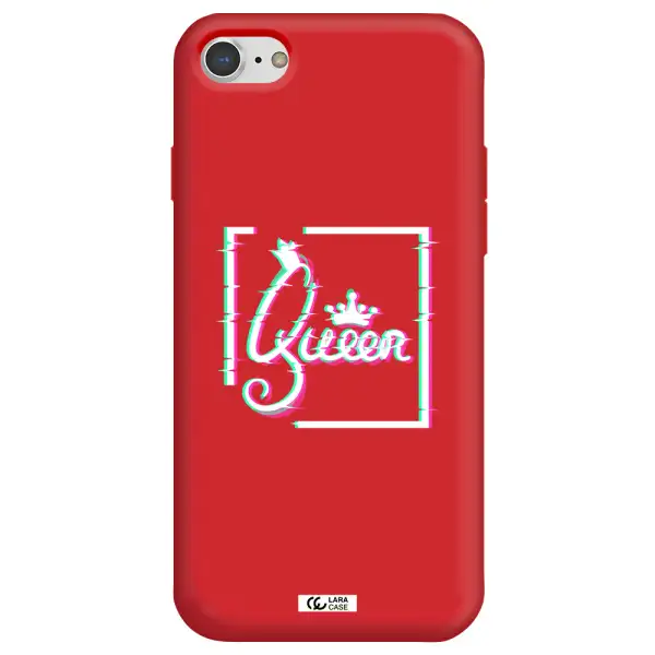 Queen Apple iPhone 7 Silicone Imperial Red Case