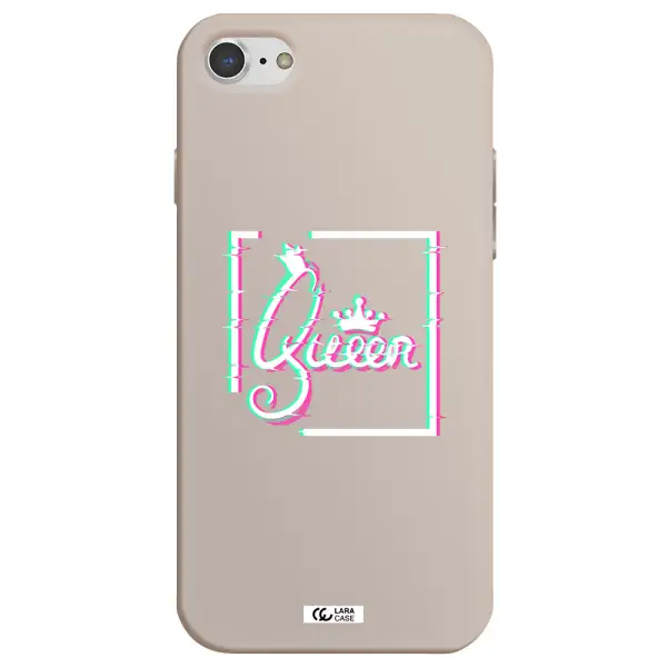 Queen Apple iPhone 7 Silicone Stone Case