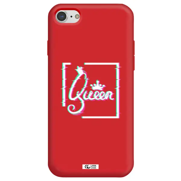 Queen Apple iPhone 8 Silicone Imperial Red Case
