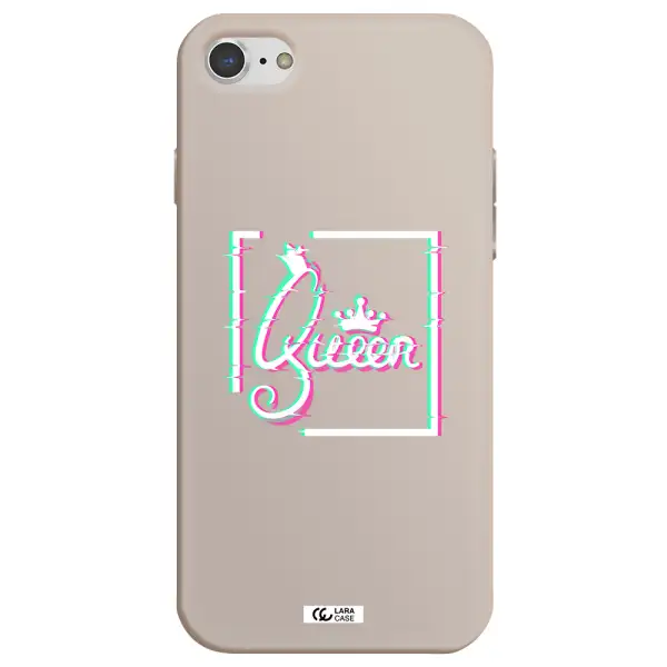 Queen Apple iPhone 8 Silicone Stone Case
