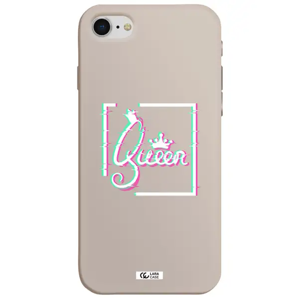 Queen Apple iPhone se 2020 Silicone Stone Case