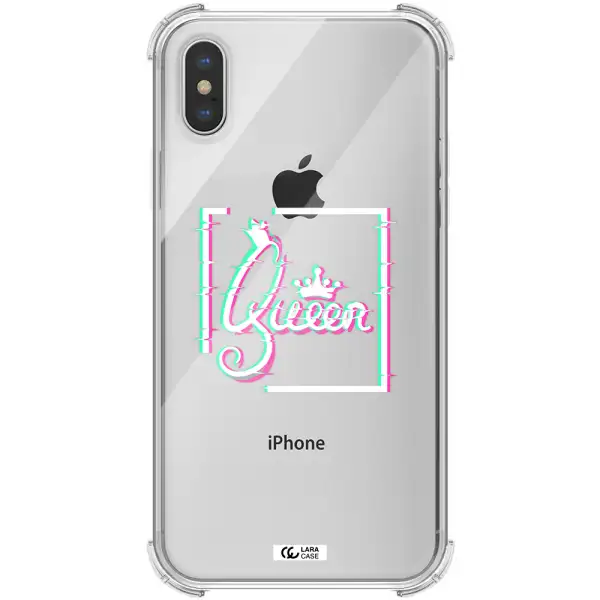 Queen Apple iPhone X Clear PC Case