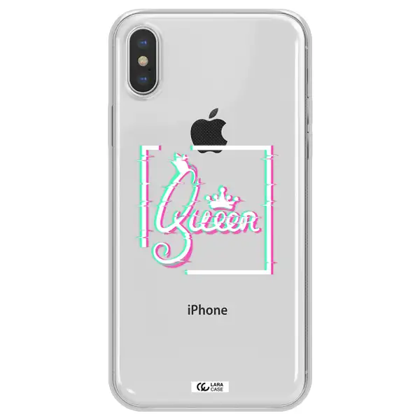Queen Apple iPhone XS max Clear TPU Case