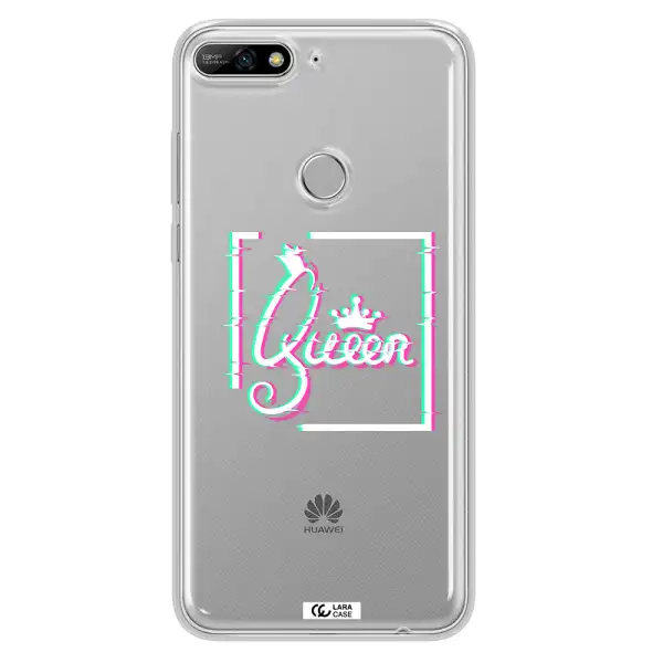 Queen Huawei Y7 2018 Clear TPU Case