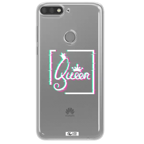 Queen Huawei Y7 Prime 2018 Clear TPU Case