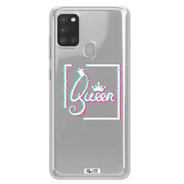 Queen Samsung A21S Clear TPU Case