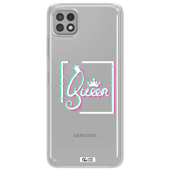 Queen Samsung A22 5g Clear TPU Case