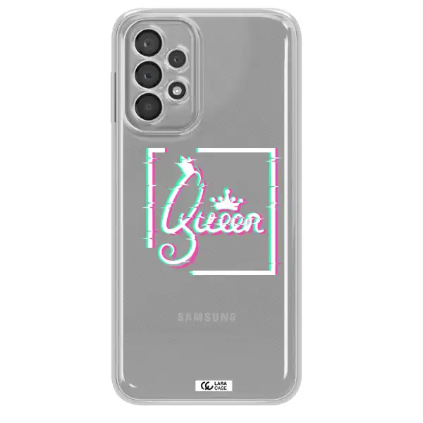 Queen Samsung A23 5G Clear Tpu Case