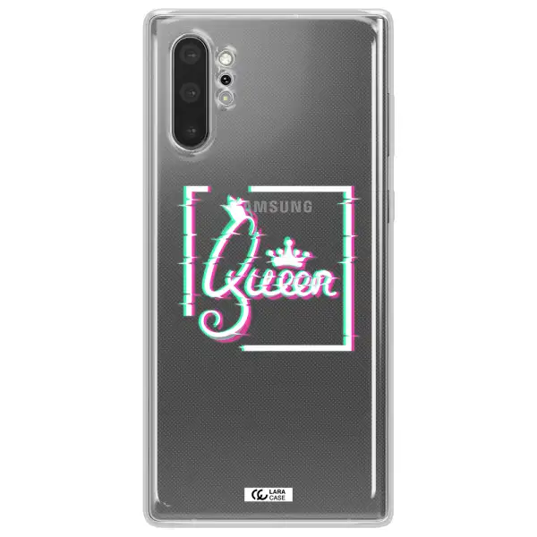 Queen Samsung Note 10 Plus Clear TPU Case