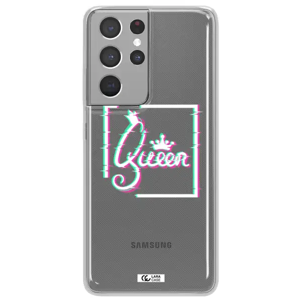 Queen Samsung S21 Ultra Clear TPU Case