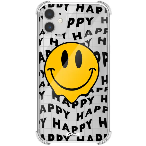 Happy Emoji Apple iPhone 11 Clear PC Case