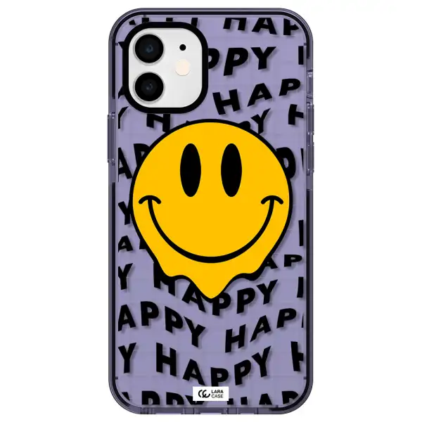 Happy Emoji Apple iPhone 11 impact Lilac Case