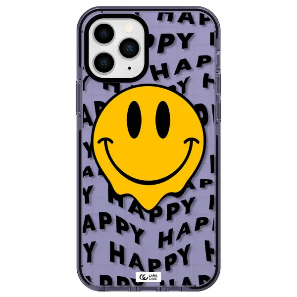 Happy Emoji Apple iPhone 11 pro impact Lilac Case