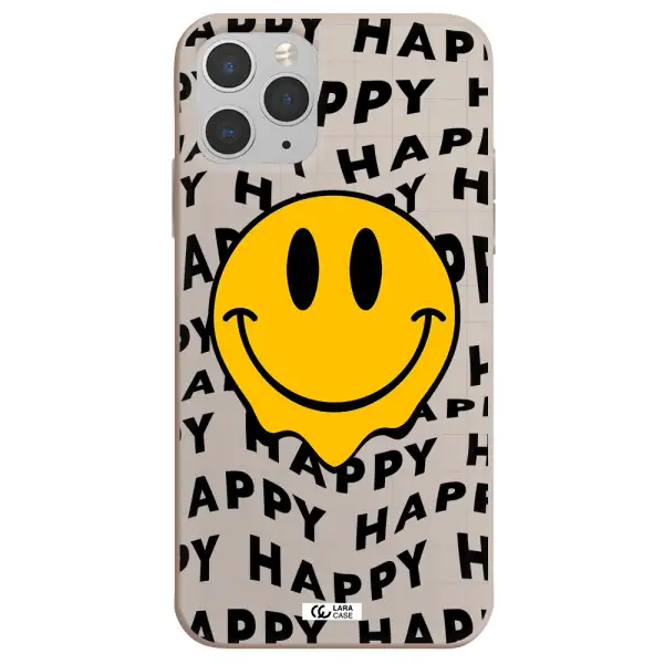 Happy Emoji Apple iPhone 11 pro Silicone Stone Case