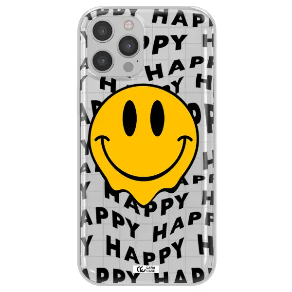 Happy Emoji Apple iPhone 12 pro max Clear TPU Case