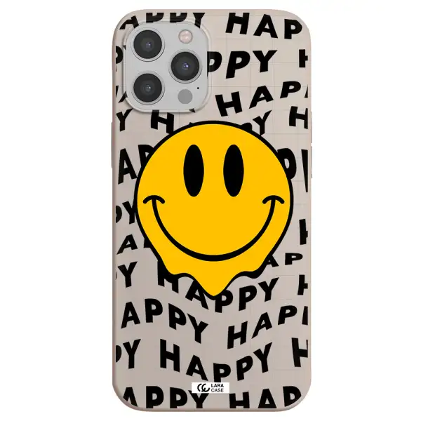 Happy Emoji Apple iPhone 12 pro max Silicone Stone Case