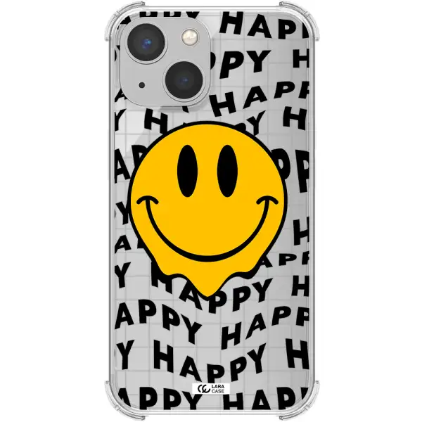 Happy Emoji Apple iPhone 13 Clear PC Case