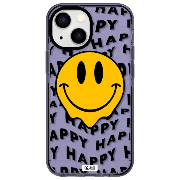 Happy Emoji Apple iPhone 13 mini impact Lilac Case