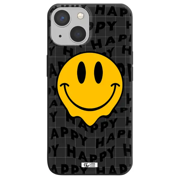 Happy Emoji Apple iPhone 13 mini Silicone black Case