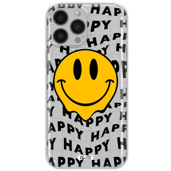 Happy Emoji Apple iPhone 13 Pro Clear TPU Case