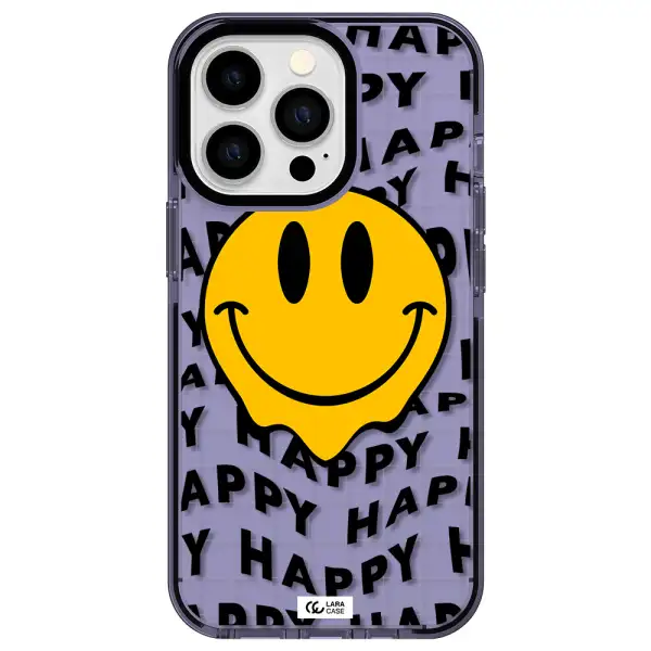 Happy Emoji Apple iPhone 13 Pro impact Lilac Case