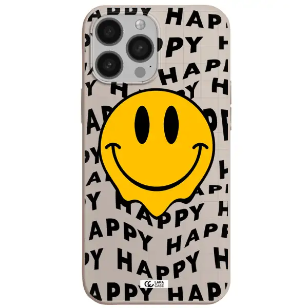 Happy Emoji Apple iPhone 13 Pro Max Silicone Stone Case