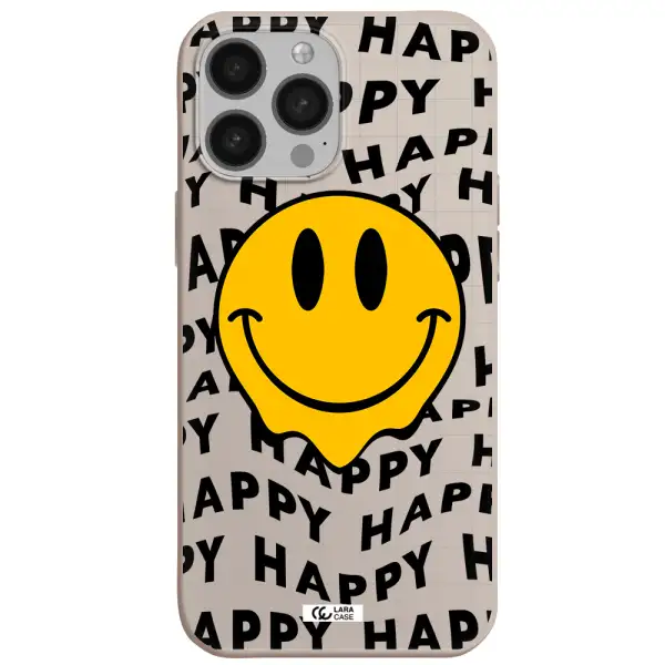 Happy Emoji Apple iPhone 13 Pro Silicone Stone Case
