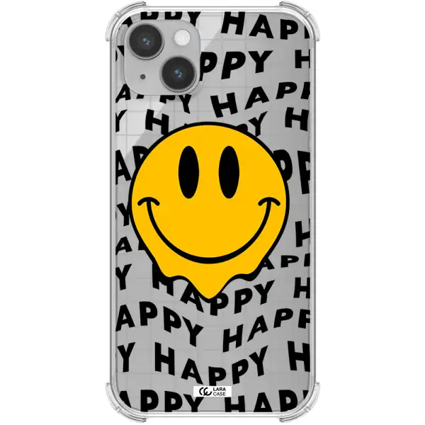Happy Emoji Apple iPhone 14 Clear PC Case