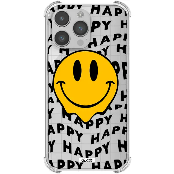 Happy Emoji Apple iPhone 14 pro max Clear PC Case