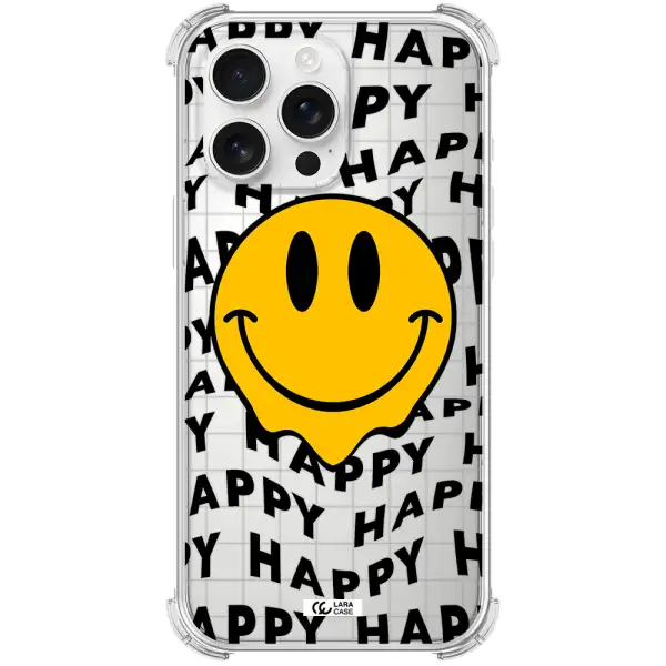 Happy Emoji Apple Iphone 16 Pro Max Clear Pc Case