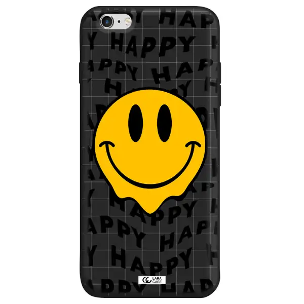 Happy Emoji Apple iPhone 6 s plus Silicone black Case