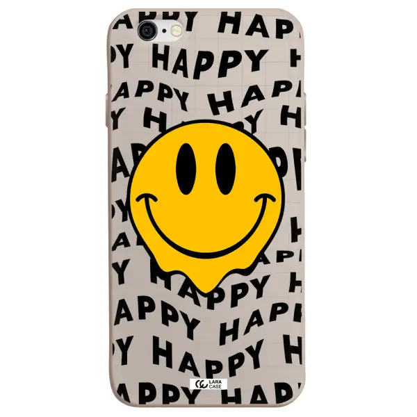 Happy Emoji Apple iPhone 6 Silicone Stone Case