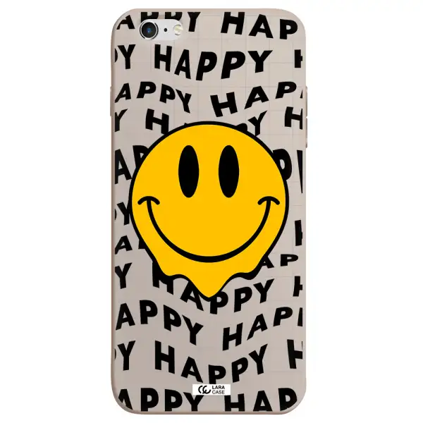 Happy Emoji Apple iPhone 6S Silicone Stone Case